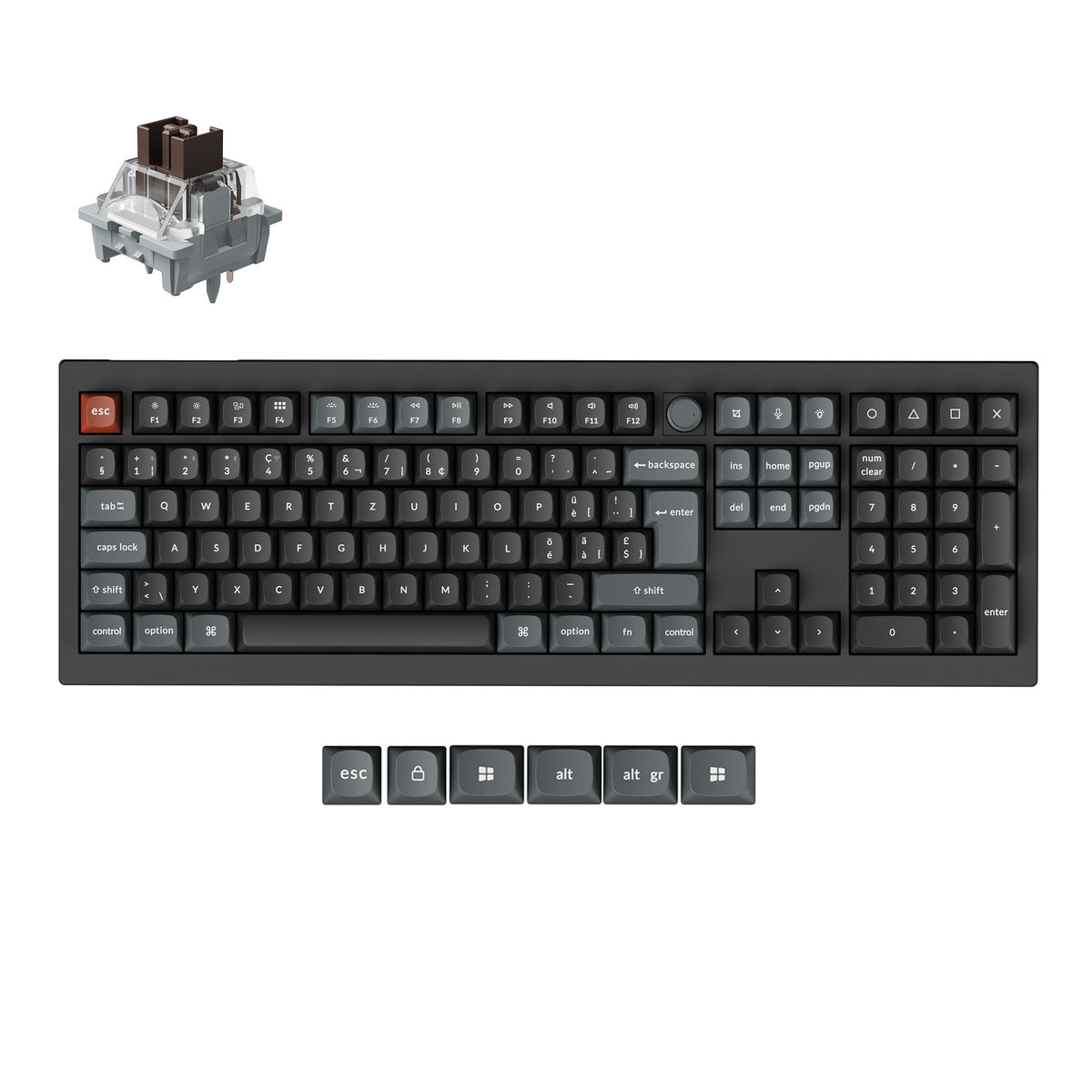 Keychron V6 Ultra 8K Wireless Custom Mechanical Keyboard ISO Layout Collection