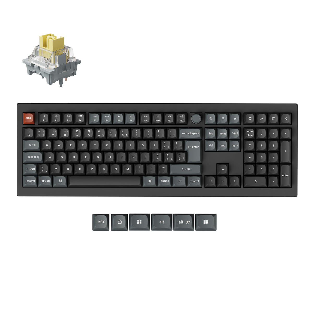 Keychron V6 Ultra 8K Wireless Custom Mechanical Keyboard ISO Layout Collection
